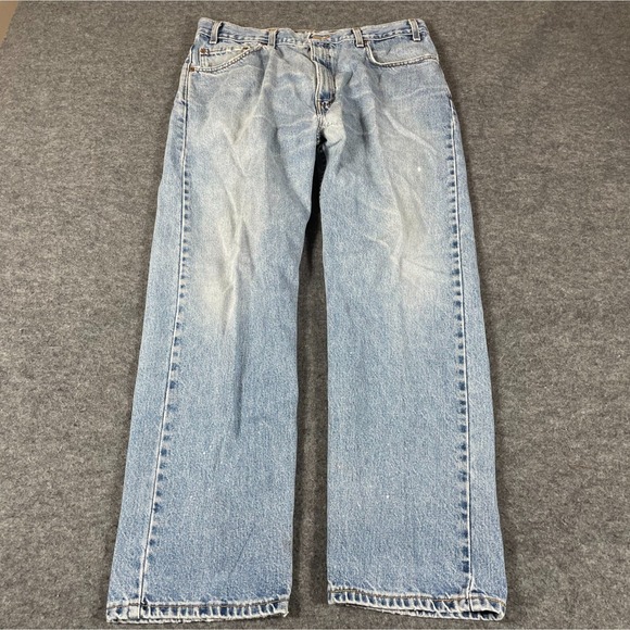 VTG Levis 505 Jeans Mens 38x30 Actual 36x30 Straight Leg Regular Faded 90s Retro - Picture 1 of 16